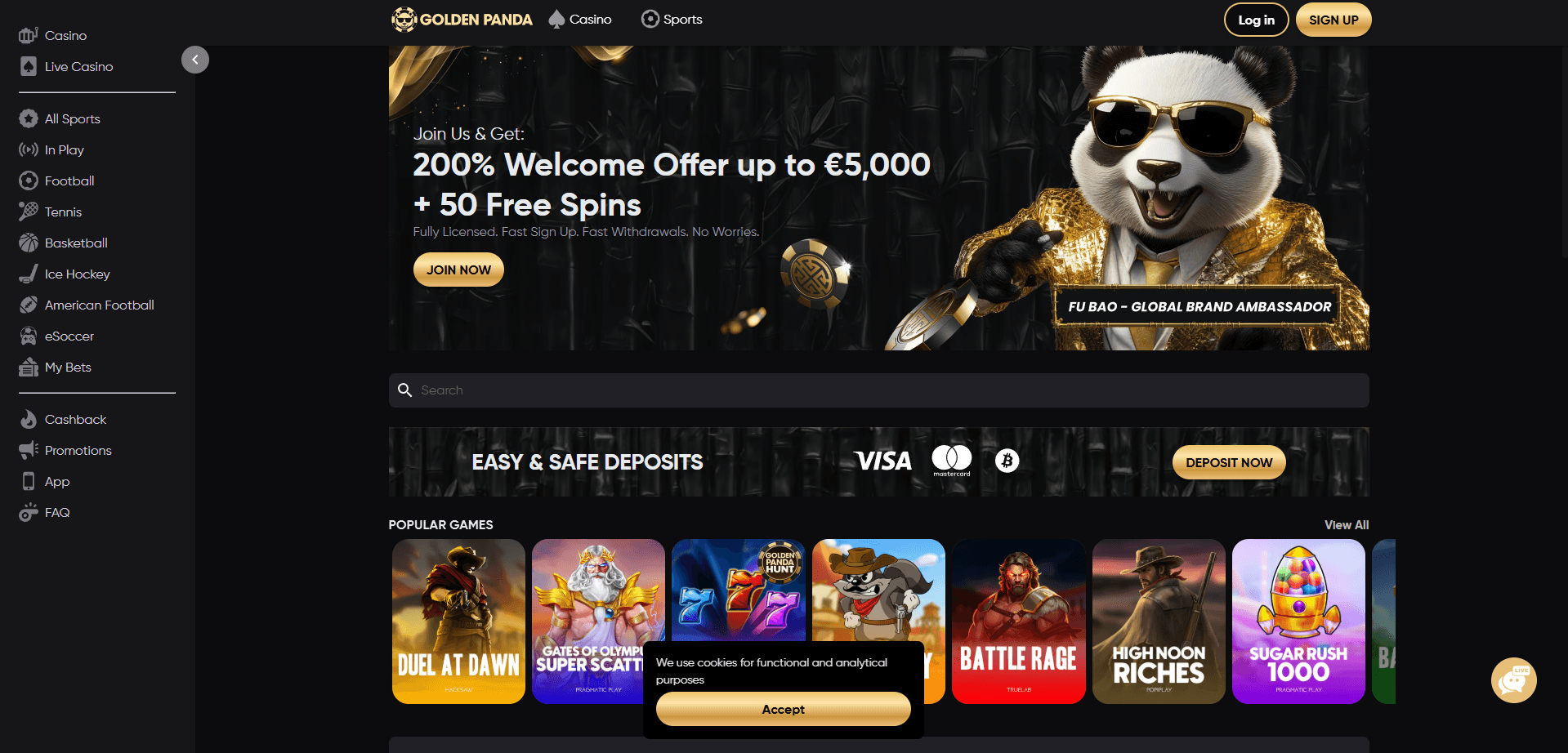goldenpanda australian online casinos main page